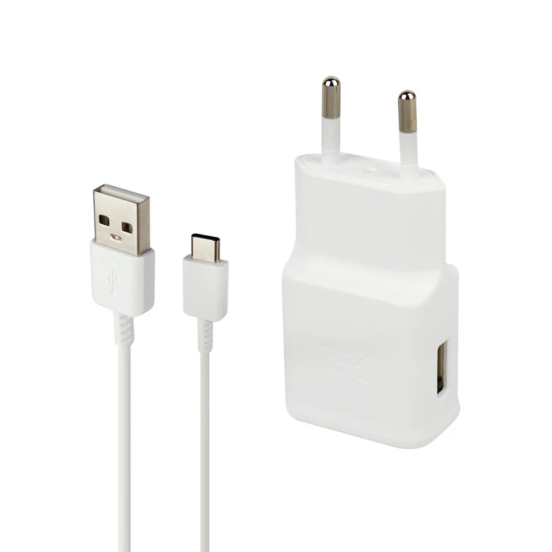 شارژر دیواری 15 وات سامسونگ A51 PD 2A سرجعبه + کابل Type-C و هندزفری و جعبه گوشی