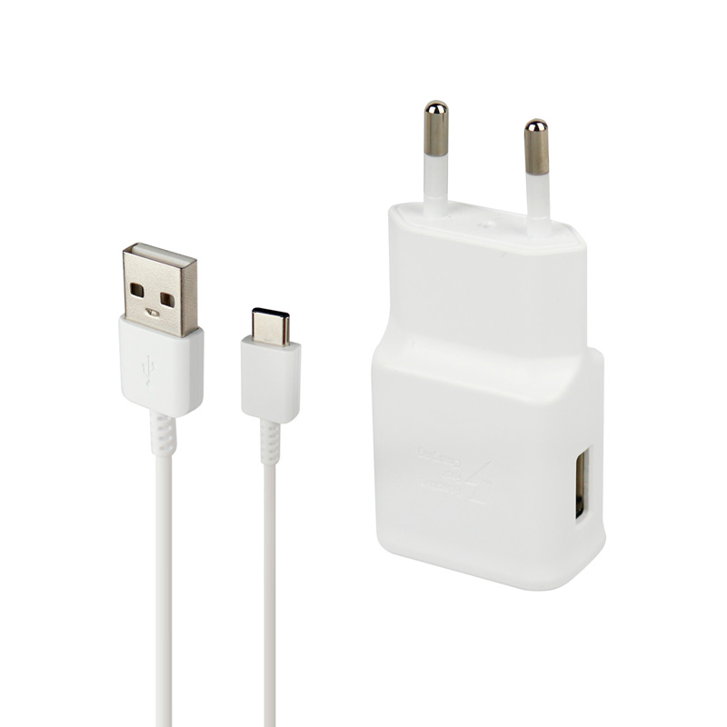 شارژر دیواری فست شارژ Samsung A51 2A PD 15W سرجعبه + کابل Type-C و هندزفری و جعبه گوشی