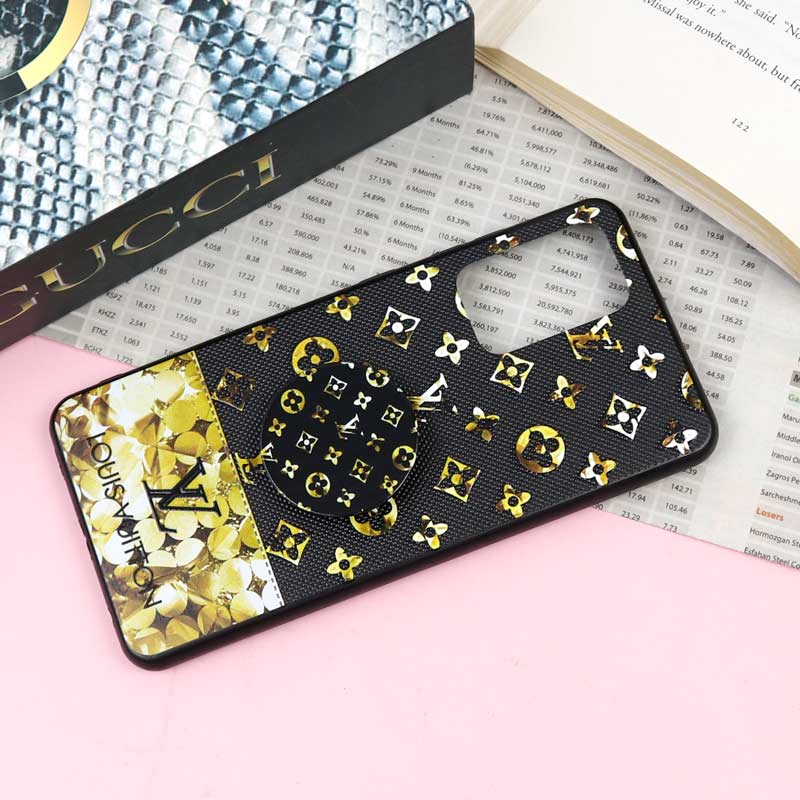قاب فانتزی برجسته + پاپ سوکت طرح LV سامسونگ Samsung Galaxy A52 / A52s سری F