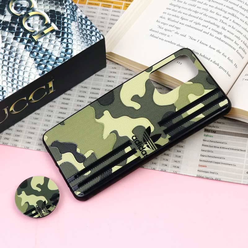 قاب فانتزی برجسته + پاپ سوکت طرح ارتشی سامسونگ Samsung Galaxy A52 / A52s سری F