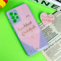 قاب رزینی PC سامسونگ Galaxy A72 پاپ سوکت دار محافظ لنزدار یاسی