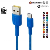 کابل تایپ سی فست شارژ She Charisma Mehrnam QC3 3A 1.2m