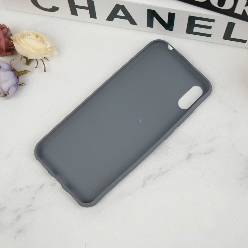 قاب طرح سیلیکونی Xiaomi Redmi 8A طوسی