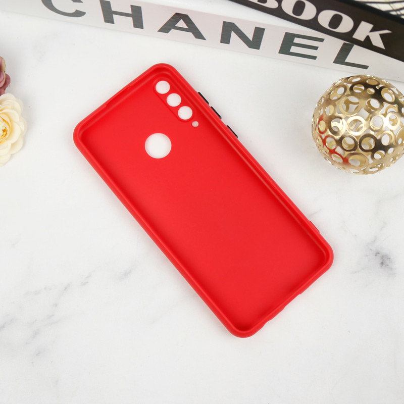 قاب محافظ لنزدار سیلیکونی دکمه رنگی Huawei Y6p
