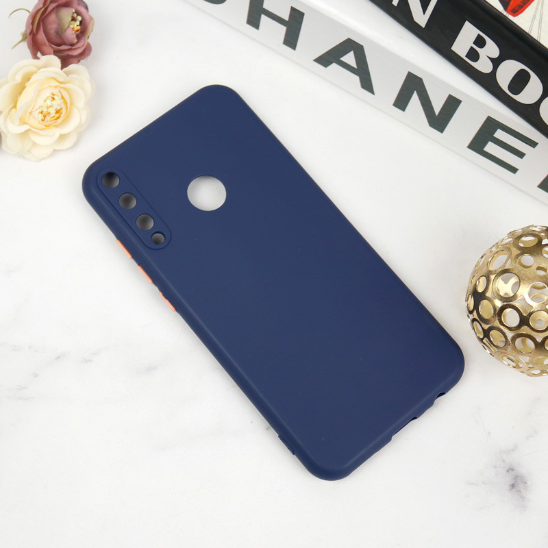 قاب محافظ لنزدار سیلیکونی دکمه رنگی Huawei Y6p