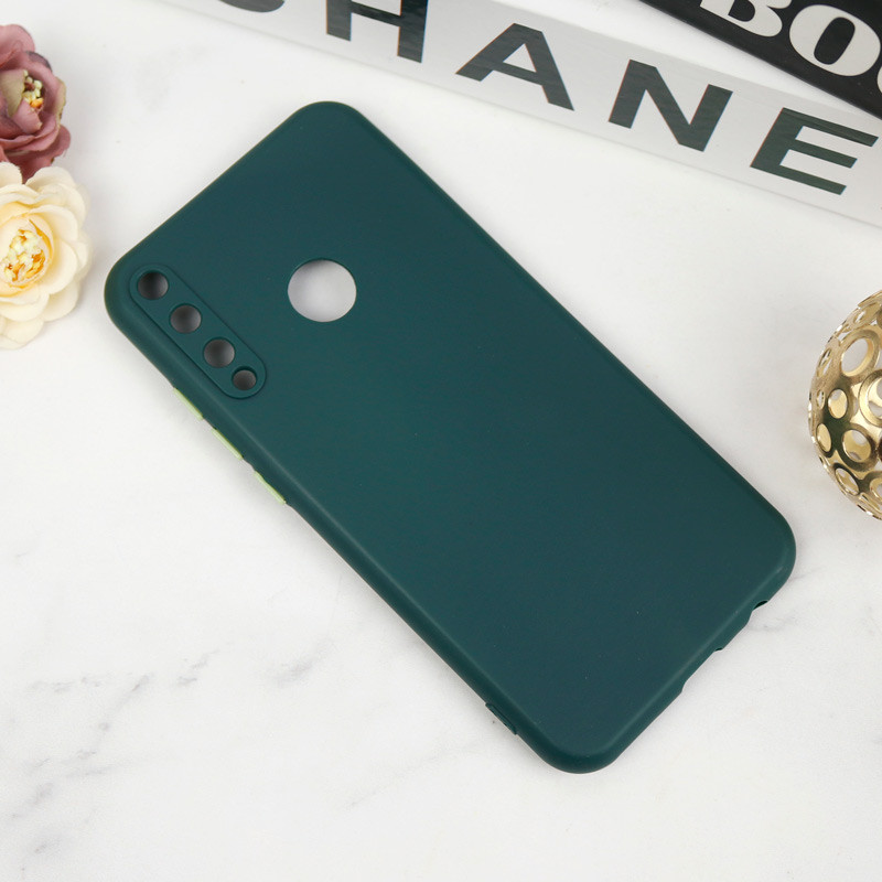 قاب محافظ لنزدار سیلیکونی دکمه رنگی Huawei Y6p