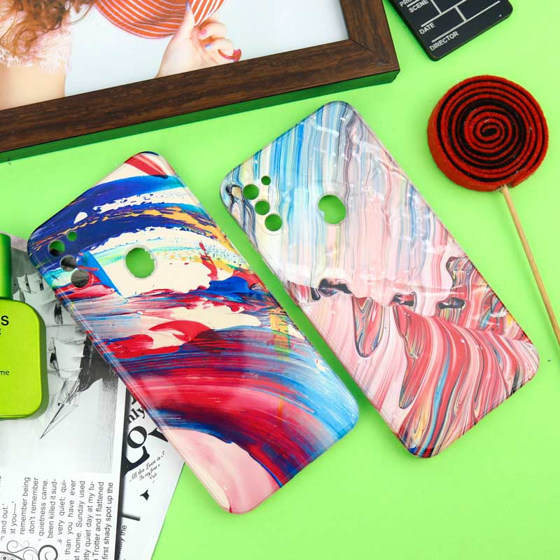 قاب سیلیکونی محافظ لنزدار طرح آبرنگی Samsung Galaxy A11