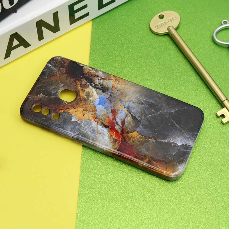 قاب سیلیکونی محافظ لنزدار طرح آبرنگی Samsung Galaxy A20/A30