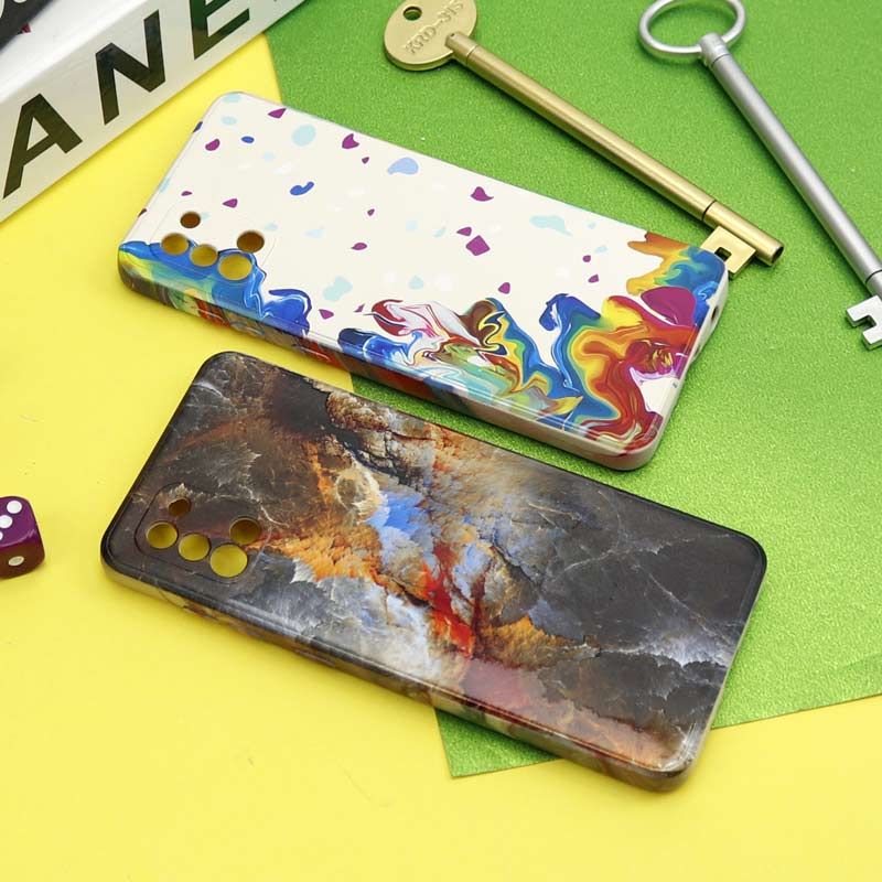 قاب سیلیکونی محافظ لنزدار طرح آبرنگی Samsung Galaxy A31
