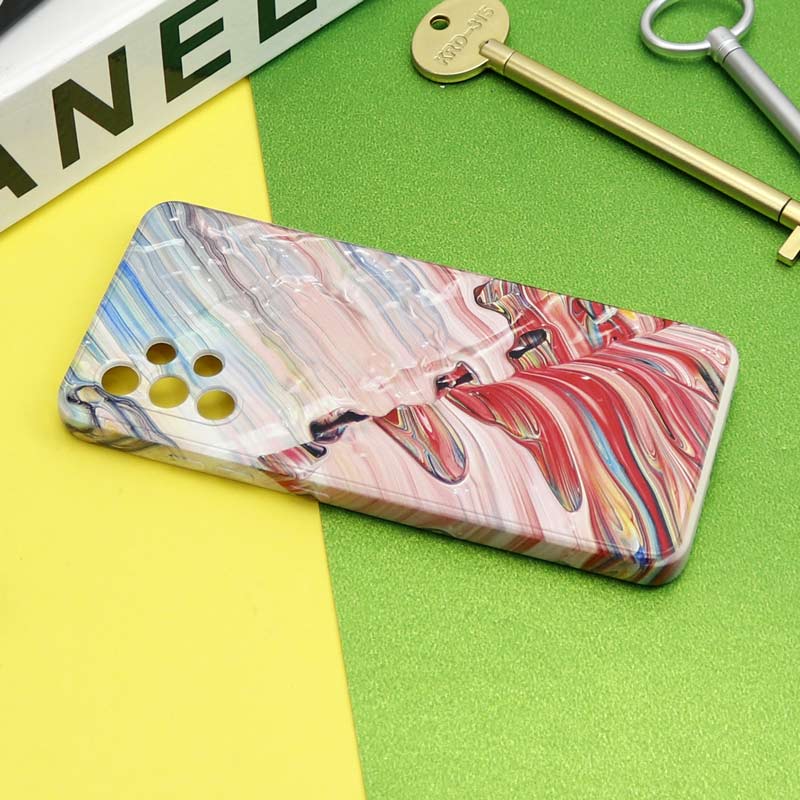 قاب سیلیکونی محافظ لنزدار طرح آبرنگی Samsung Galaxy A32 4G