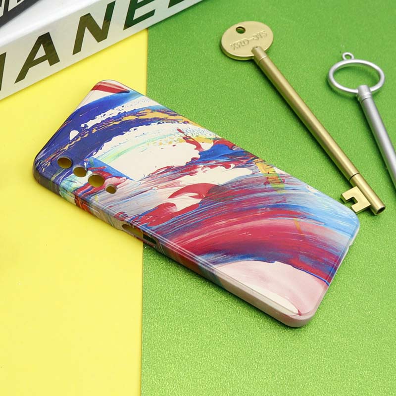 قاب سیلیکونی محافظ لنزدار طرح آبرنگی Samsung Galaxy A7 2018
