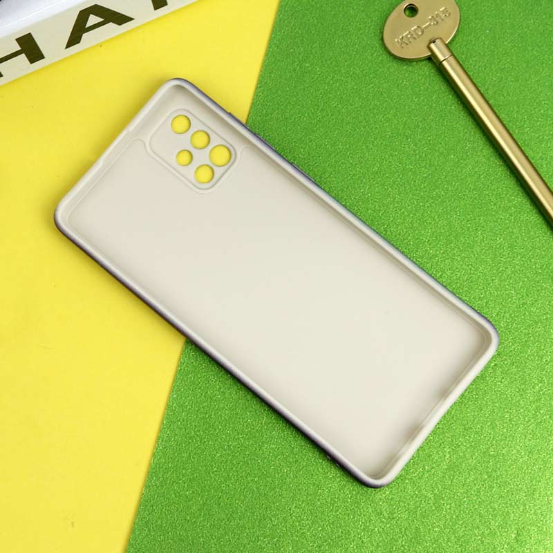 قاب سیلیکونی محافظ لنزدار طرح رنگین کمانی Samsung Galaxy A71