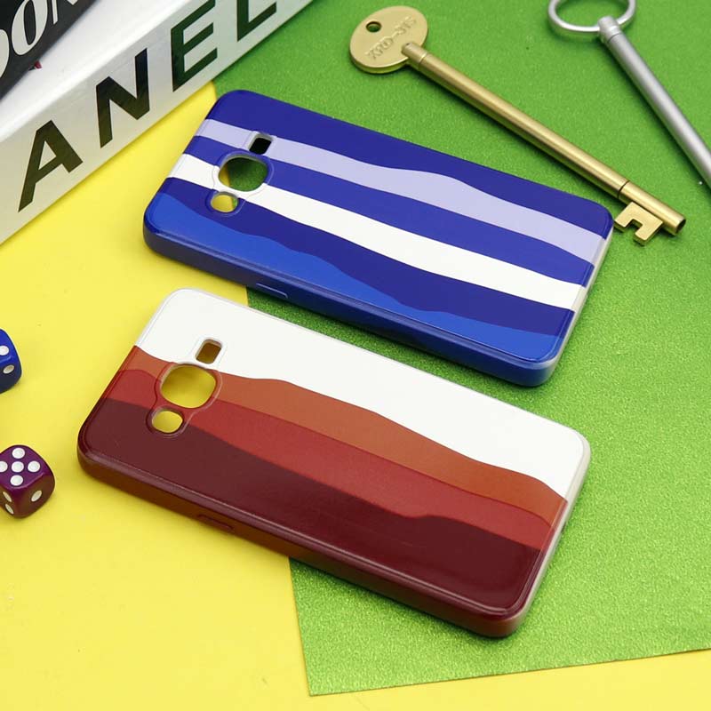 قاب سیلیکونی محافظ لنزدار طرح رنگین کمانی Samsung Galaxy J2 Prime