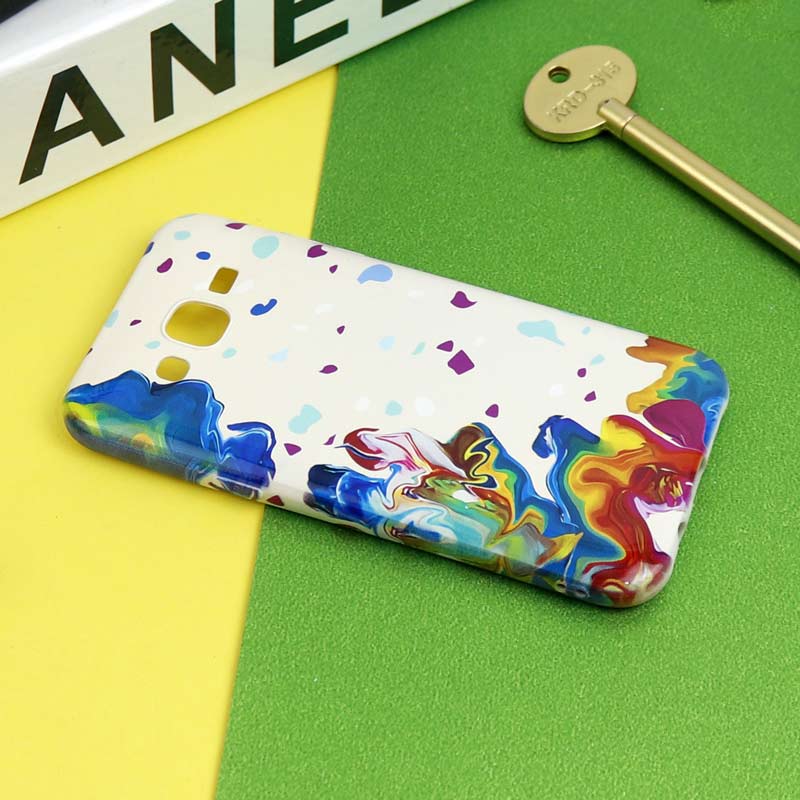 قاب سیلیکونی محافظ لنزدار طرح آبرنگی Samsung Galaxy J5