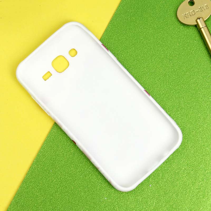 قاب سیلیکونی محافظ لنزدار طرح گل Samsung Galaxy J5