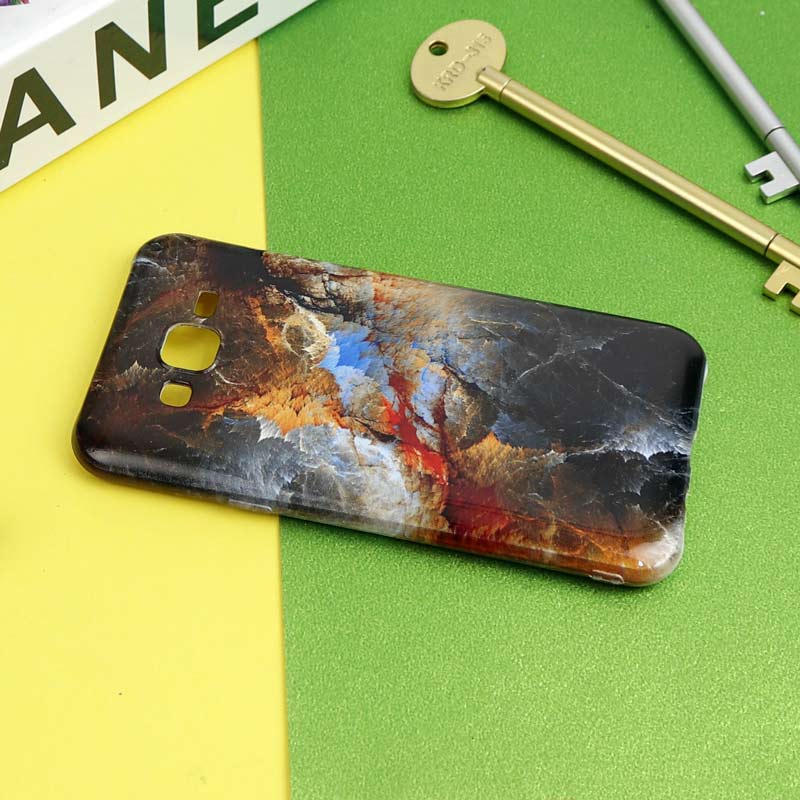 قاب سیلیکونی محافظ لنزدار طرح آبرنگی Samsung Galaxy J7