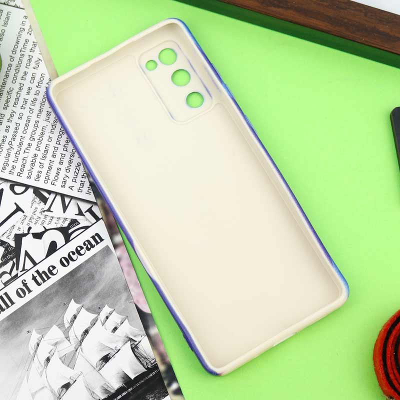 قاب سیلیکونی محافظ لنزدار طرح رنگین کمانی Samsung Galaxy S20 FE