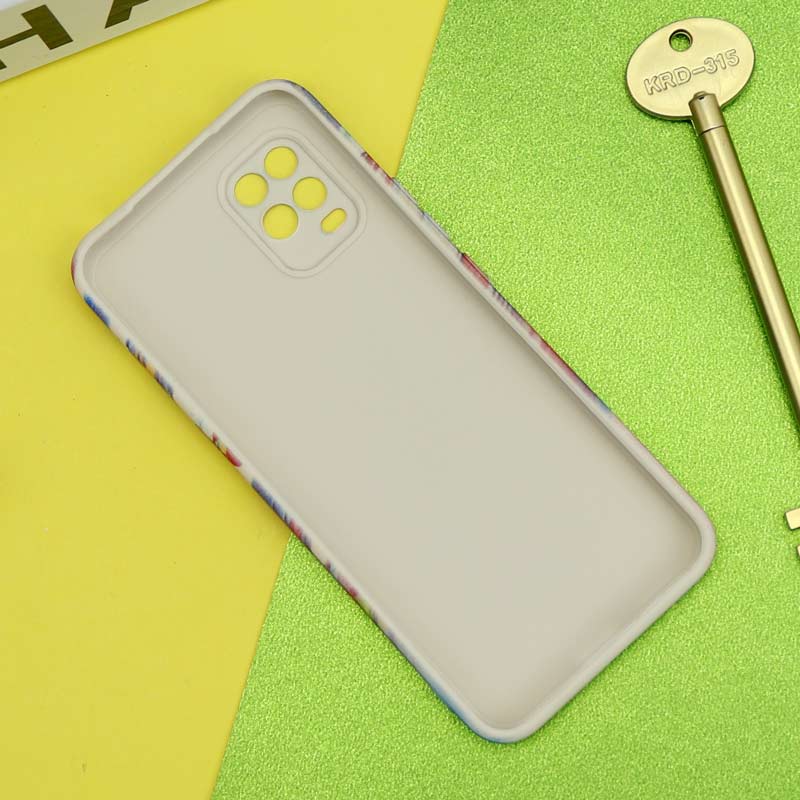 قاب سیلیکونی محافظ لنزدار طرح آبرنگی Xiaomi Mi 10 Lite