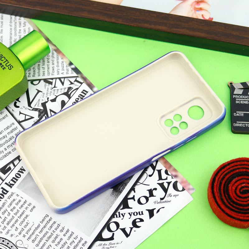 قاب سیلیکونی محافظ لنزدار طرح رنگین کمانی Xiaomi Mi 10T