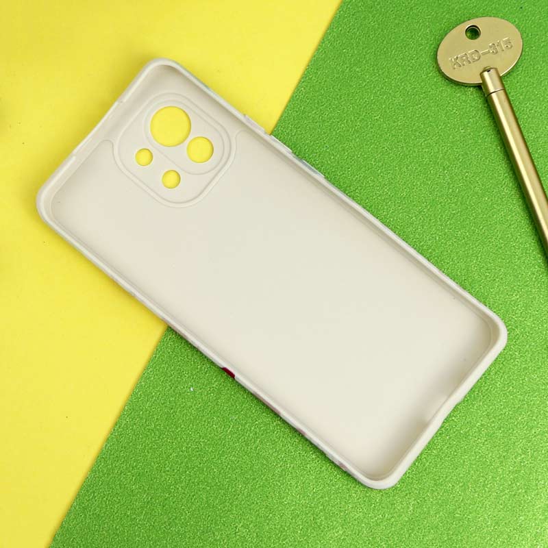قاب سیلیکونی محافظ لنزدار طرح گل Xiaomi Mi 11