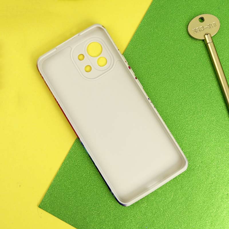 قاب سیلیکونی محافظ لنزدار طرح آبرنگی Xiaomi Mi 11