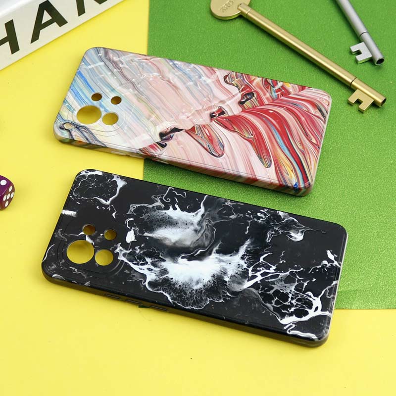 قاب سیلیکونی محافظ لنزدار طرح آبرنگی Xiaomi Mi 11