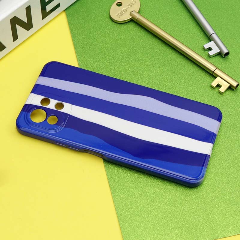 قاب سیلیکونی محافظ لنزدار طرح رنگین کمانی Xiaomi Mi 11 Lite