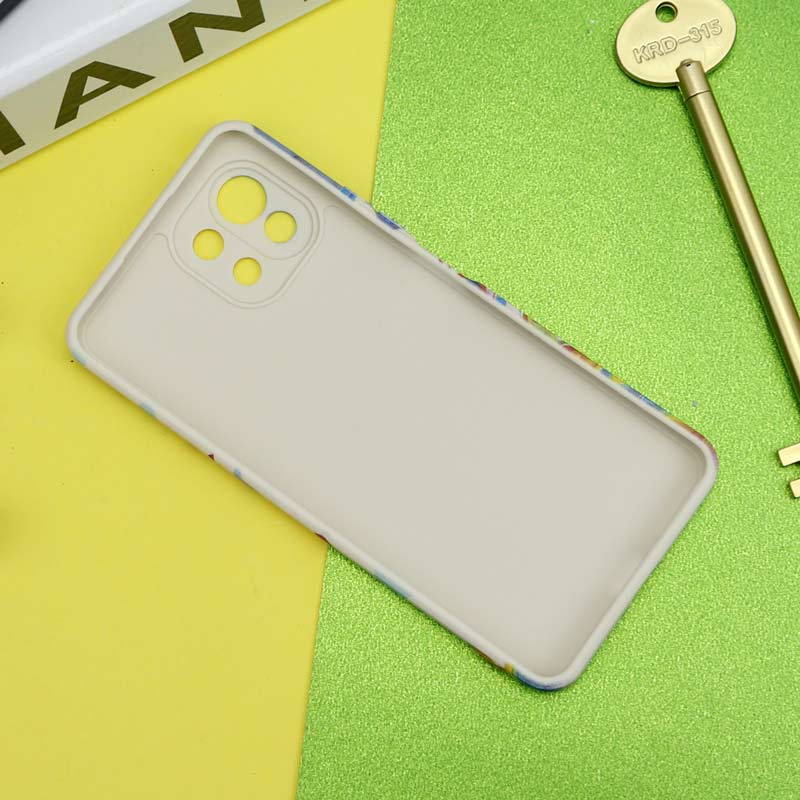 قاب سیلیکونی محافظ لنزدار طرح آبرنگی Xiaomi Mi 11 Lite