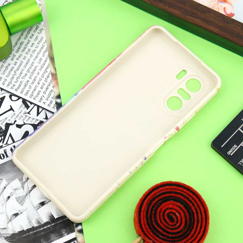 قاب سیلیکونی محافظ لنزدار طرح آبرنگی Xiaomi Poco F3