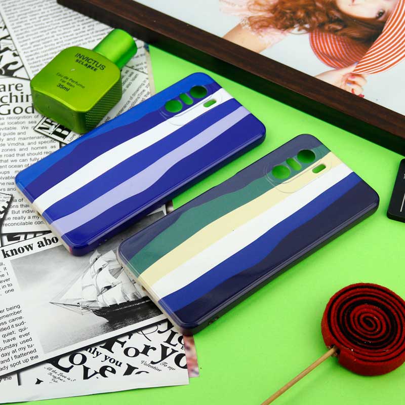 قاب سیلیکونی محافظ لنزدار طرح رنگین کمانی Xiaomi Poco F3
