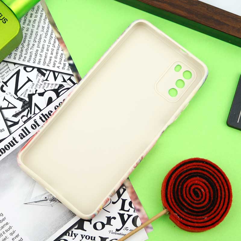 قاب سیلیکونی محافظ لنزدار طرح آبرنگی Xiaomi Poco M3
