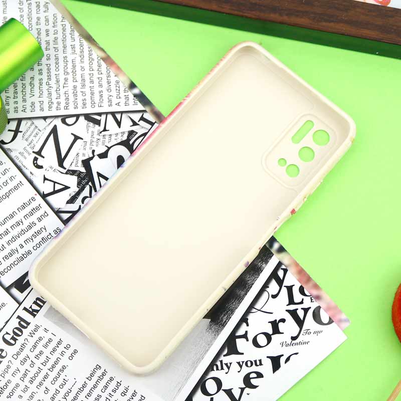 قاب سیلیکونی محافظ لنزدار طرح آبرنگی Xiaomi Poco M3 Pro