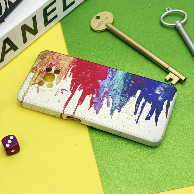 قاب سیلیکونی محافظ لنزدار طرح آبرنگی Xiaomi Poco X3