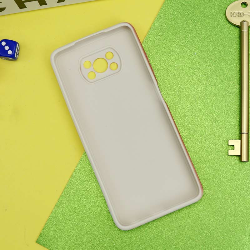 قاب سیلیکونی محافظ لنزدار طرح رنگین کمانی Xiaomi Poco X3