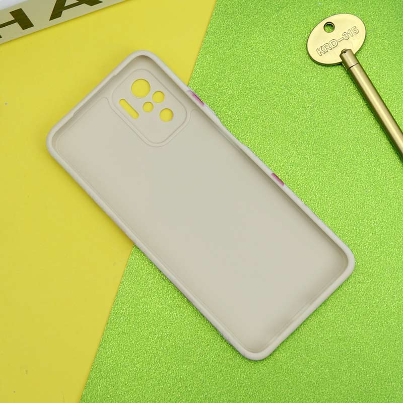 قاب سیلیکونی محافظ لنزدار طرح گل Xiaomi Redmi Note 10