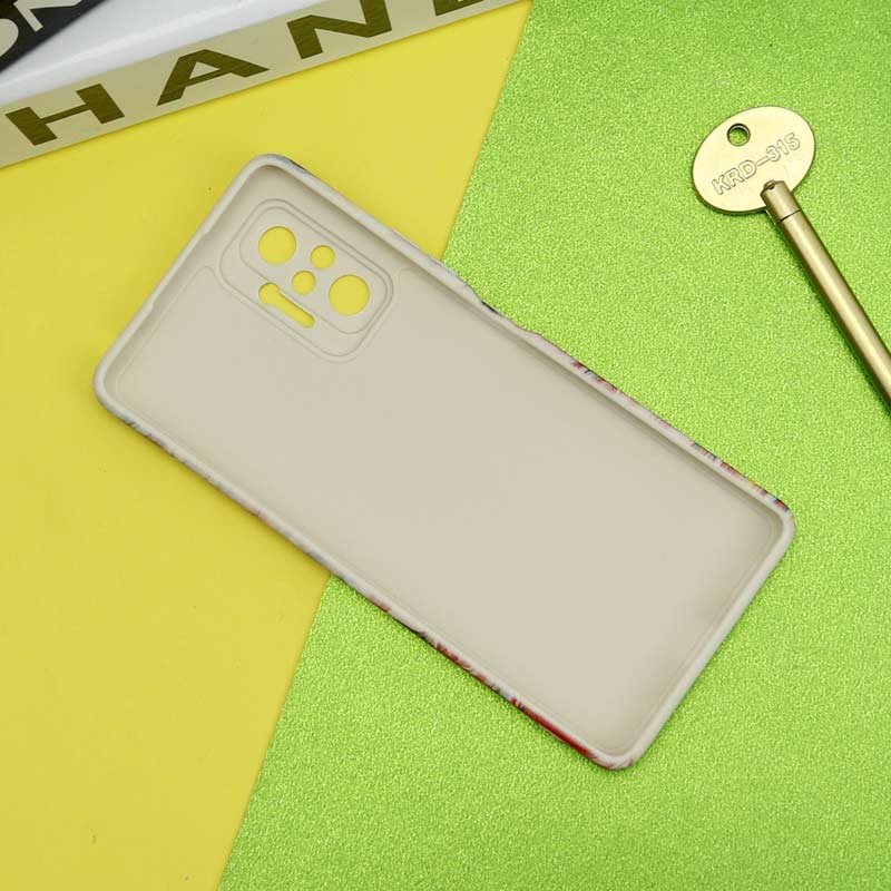 قاب سیلیکونی محافظ لنزدار طرح آبرنگی Xiaomi Redmi Note 10 Pro