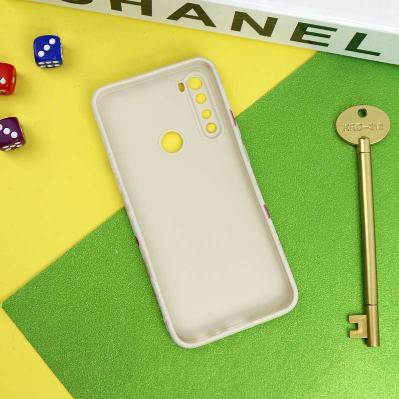 قاب سیلیکونی محافظ لنزدار طرح گل Xiaomi Redmi Note 8