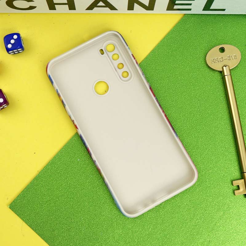 قاب سیلیکونی محافظ لنزدار طرح آبرنگی Xiaomi Redmi Note 8
