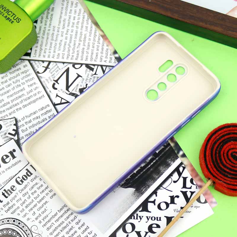 قاب سیلیکونی محافظ لنزدار طرح رنگین کمانی Xiaomi Redmi Note 8 Pro