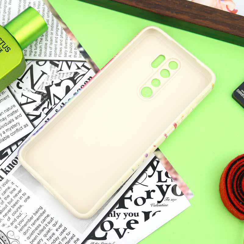 قاب سیلیکونی محافظ لنزدار طرح آبرنگی Xiaomi Redmi Note 8 Pro