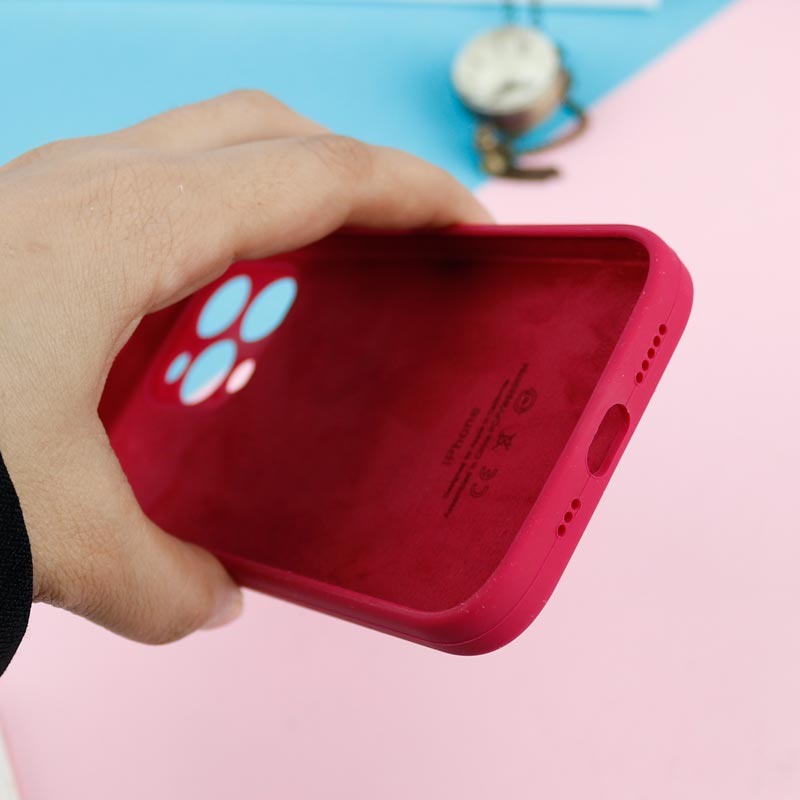 قاب سیلیکونی اصلی زیربسته آیفون iPhone 13 Pro محافظ لنزدار
