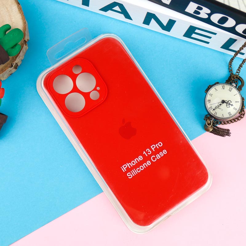 قاب سیلیکونی اصلی زیربسته آیفون iPhone 13 Pro محافظ لنزدار