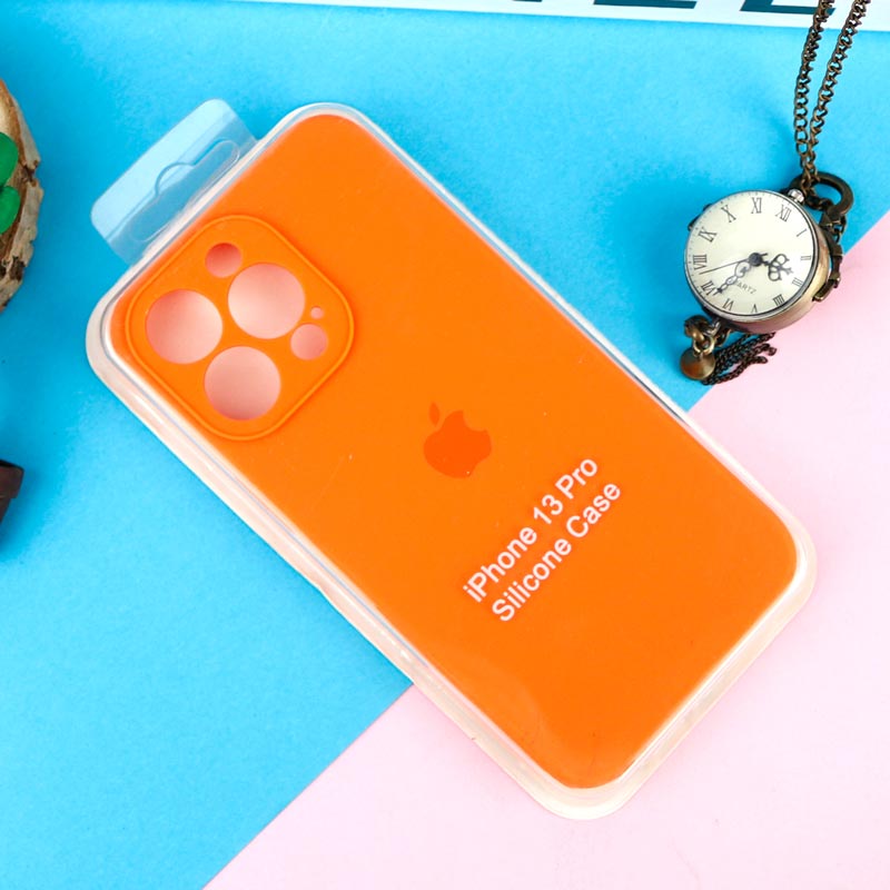 قاب سیلیکونی اصلی زیربسته آیفون iPhone 13 Pro محافظ لنزدار