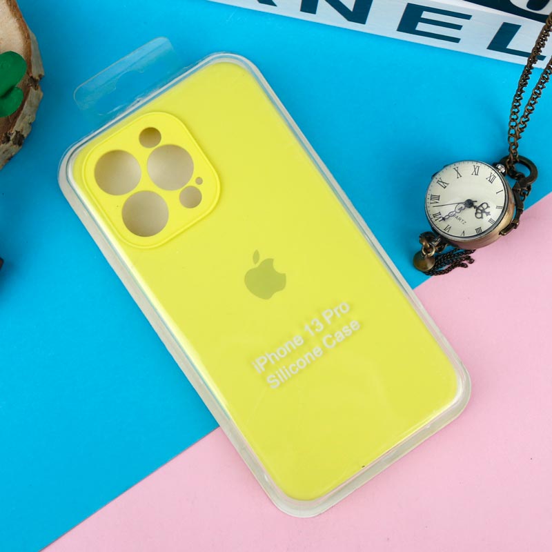قاب سیلیکونی اصلی زیربسته آیفون iPhone 13 Pro محافظ لنزدار
