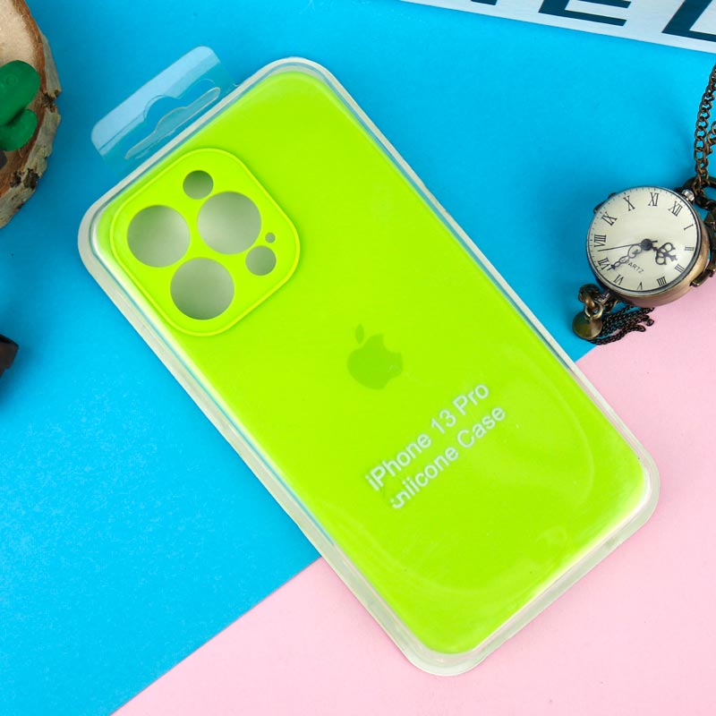قاب سیلیکونی اصلی زیربسته آیفون iPhone 13 Pro محافظ لنزدار