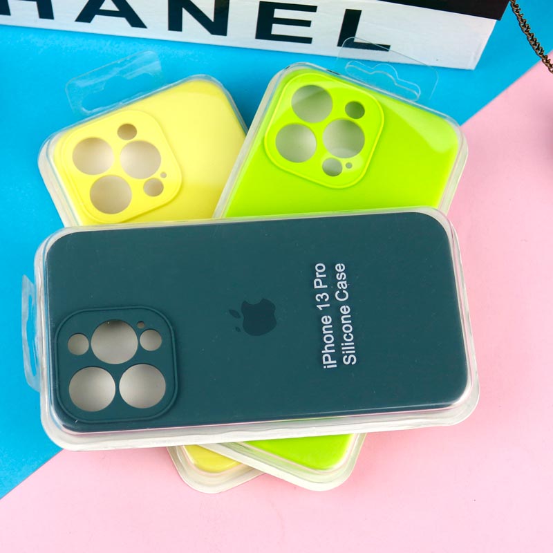 قاب سیلیکونی اصلی زیربسته آیفون iPhone 13 Pro محافظ لنزدار