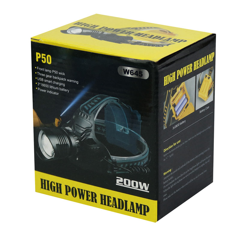 چراغ قوه پیشانی هدلایت شارژی Small Sun ZY-W645 200W