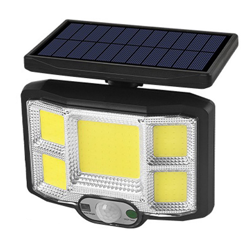 چراغ دیواری سنسوردار خورشیدی Solar Sensor Light JD-2168B + ریموت کنترل