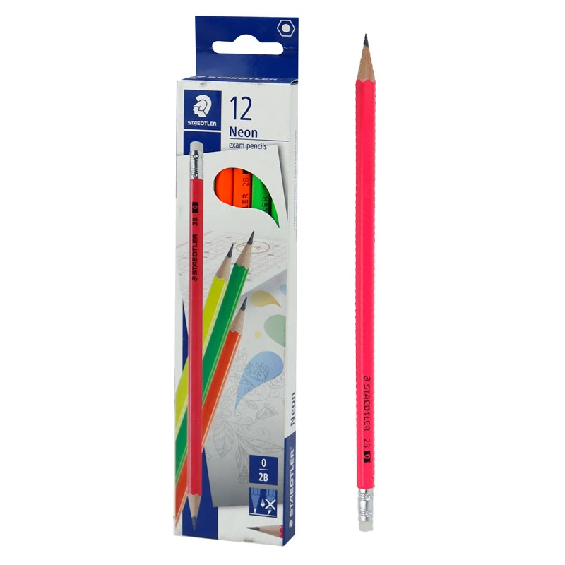 مداد مشکی استدلر Staedtler Neon 132 44 C12 2B بسته 12 عددی