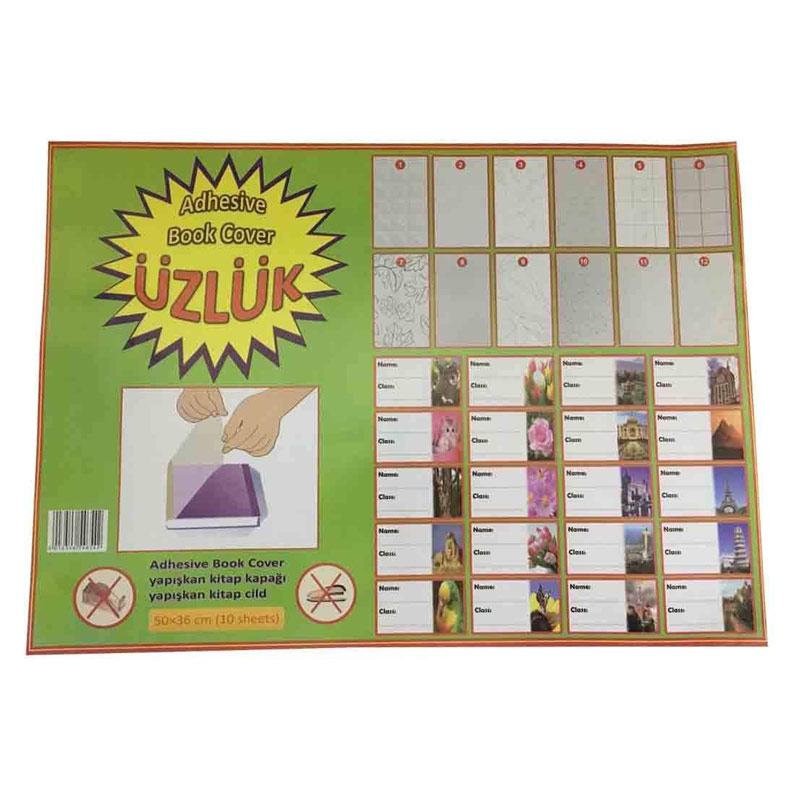 جلد کتاب چسبی طرح دار TOPROLL UZLUK 36*50cm بسته 10 عددی